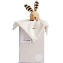 Doudou plat L'Original lapin beige (25 cm)  par Doudou et Compagnie