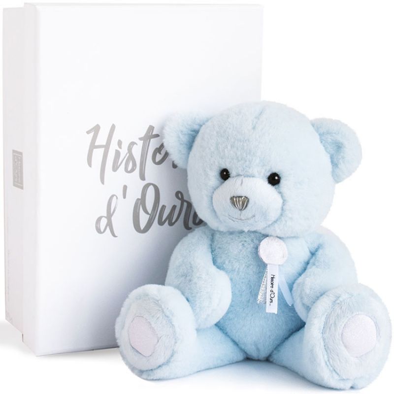 Peluche ours Charms bleu clair (24 cm) Histoire d'Ours