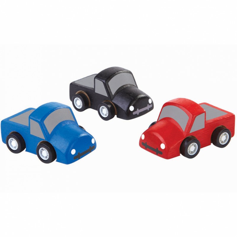 Lot de 3 mini camions Plan Toys