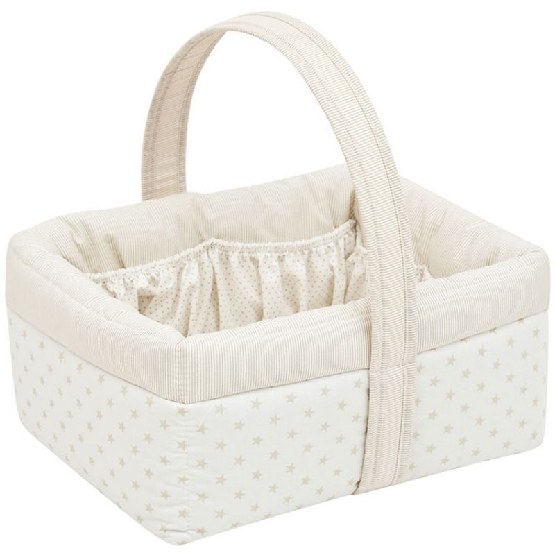 Panier de toilette Star beige (22,5 x 29 cm) Cambrass