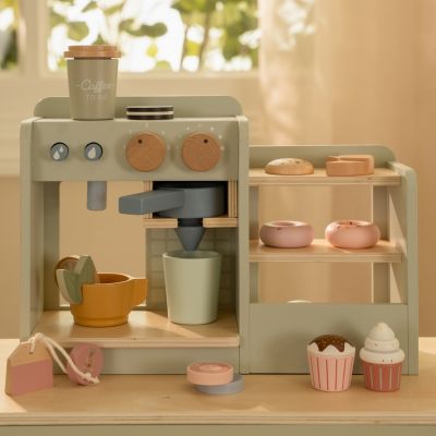 Grande machine à café en bois FSC