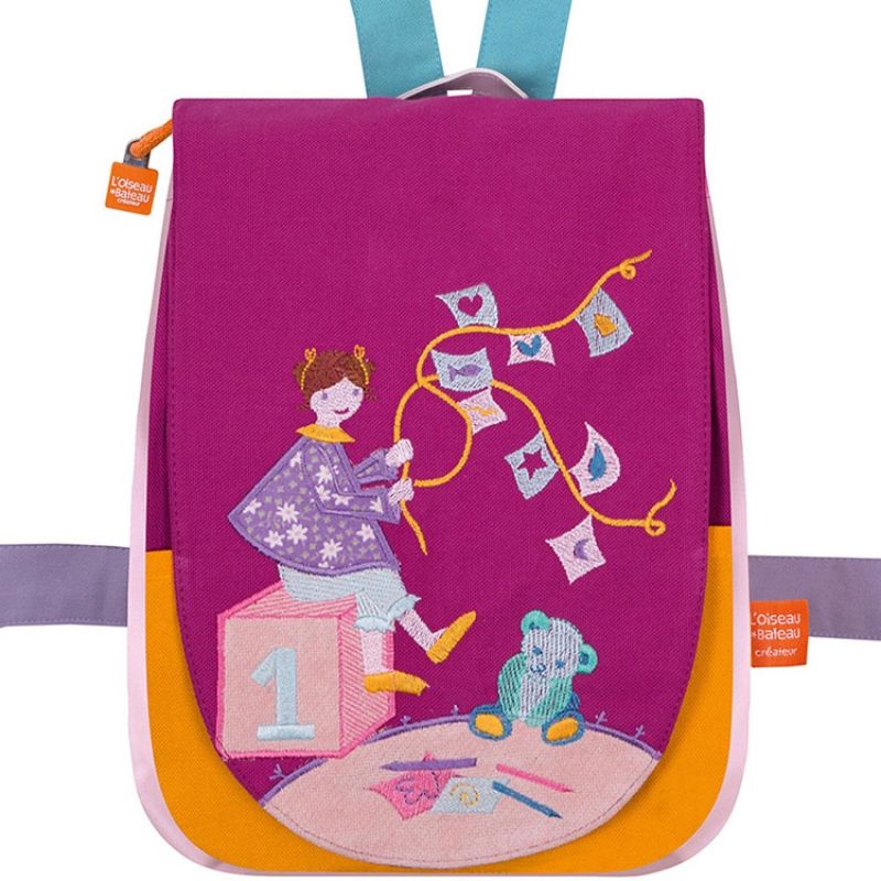 Sac à dos Couettes et ourson L'oiseau bateau
