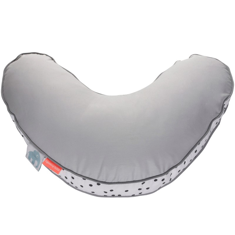 Coussin d'allaitement Happy Dots gris Done by Deer
