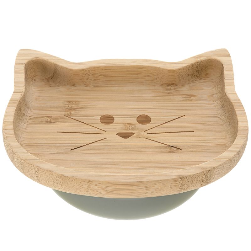 Assiette ventouse en bambou chat Little Chums Lässig