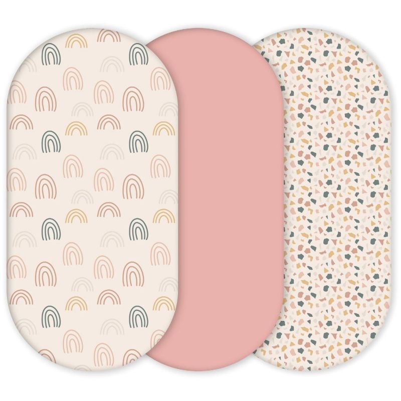 Lot de 3 housses de matelas à langer Rosetta (40 x 80 cm) Yunioo Produit 1