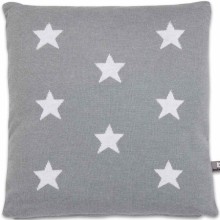 Coussin Star gris et blanc (40 x 40 cm)  par Baby's Only