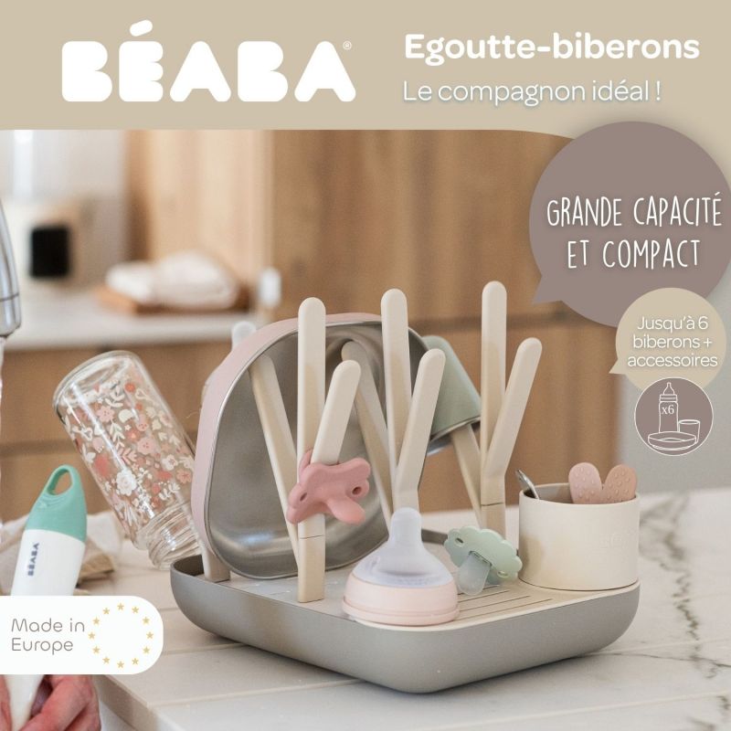 Égoutte biberons Forêt Argile et Gazelle Béaba Ambiance 9