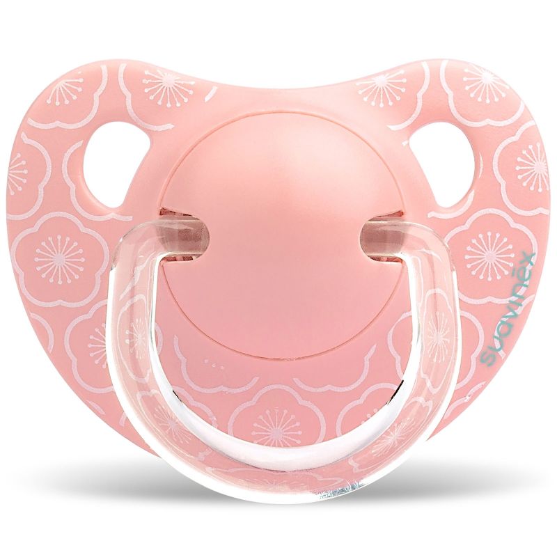 Sucette physiologique Circus fleur rose (0-6 mois) Suavinex