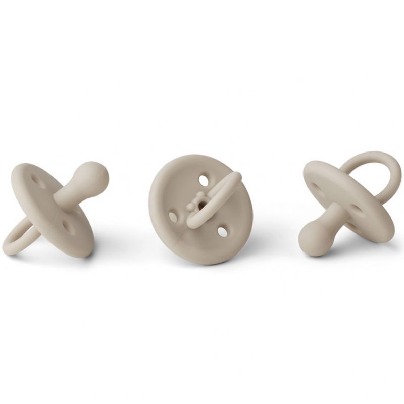 Lot de 3 sucettes en silicone Paula sandy (6-36 mois) Liewood