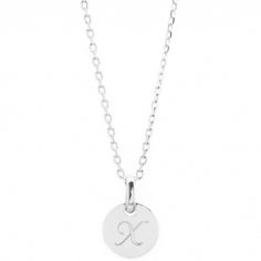 Collier enfant mini charm médaille (argent 925°) - Petits trésors