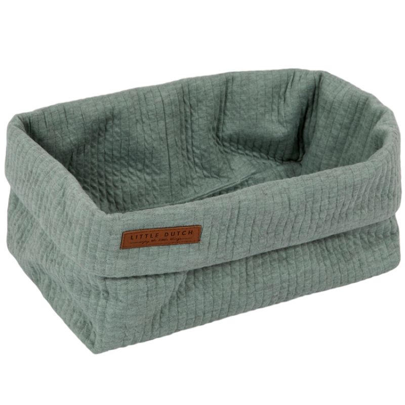 Panier de toilette Pure mint (25 x 15 cm) Little Dutch