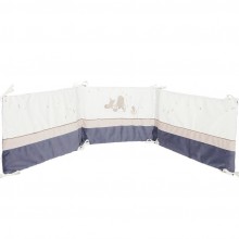 Tour de lit veloudoux Bao et Wapi (pour lits 60 x 120 cm et 70 x 140 cm)  par Noukie's