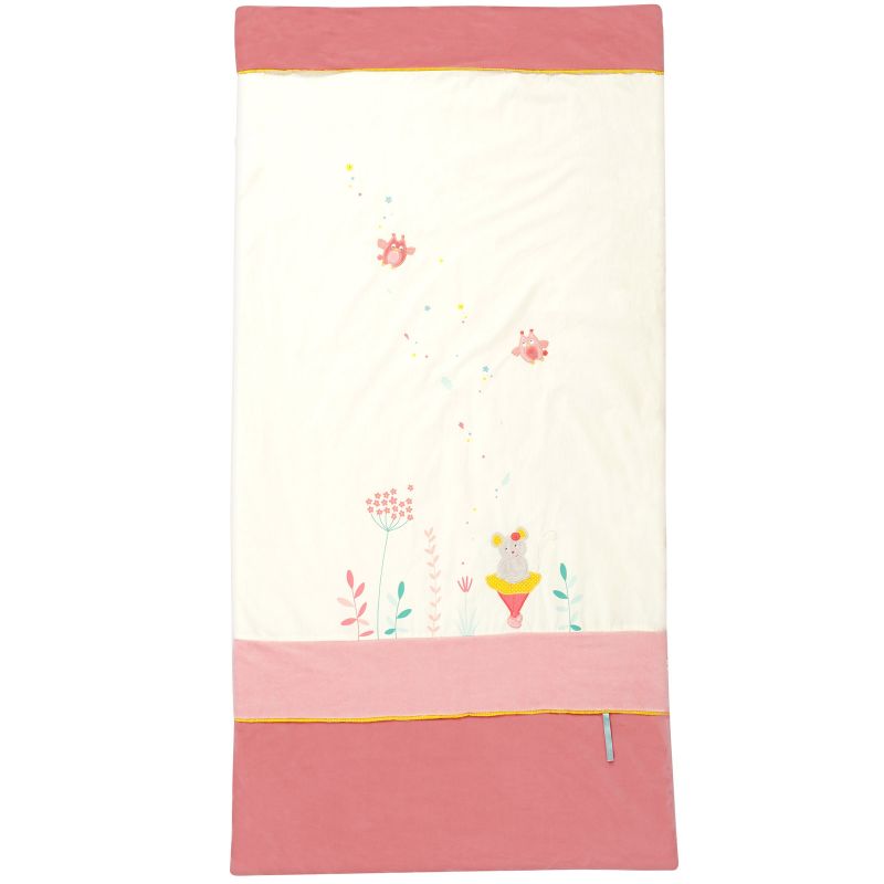 Edredon Mademoiselle & Ribambelle rose (70 x 140 cm) Moulin Roty