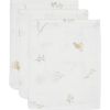 Lot de 3 gants de toilette en gaze de coton Lovely Birds - Jollein