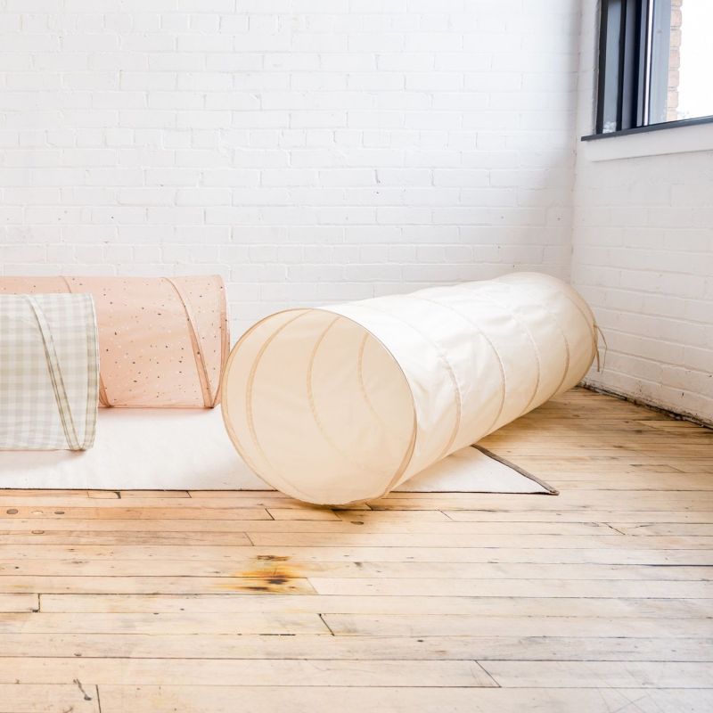 Tunnel de jeu en tissu recyclé Beige 3 sprouts Ambiance 8