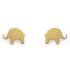 Boucles d'oreilles Nature éléphant (vermeil doré) - Coquine