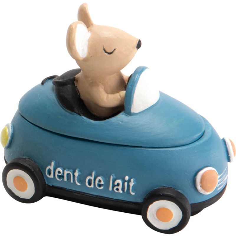 Boîte à dents voiture Gaston bleu Amadeus Les Petits