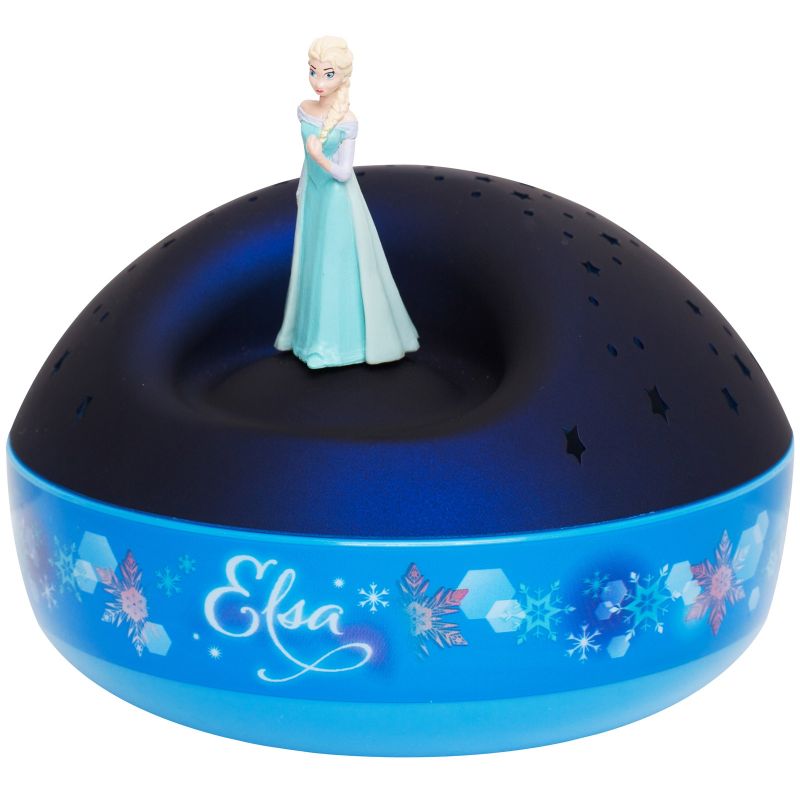 Veilleuse projecteur d'étoiles musical Elsa La Reine des Neiges Trousselier