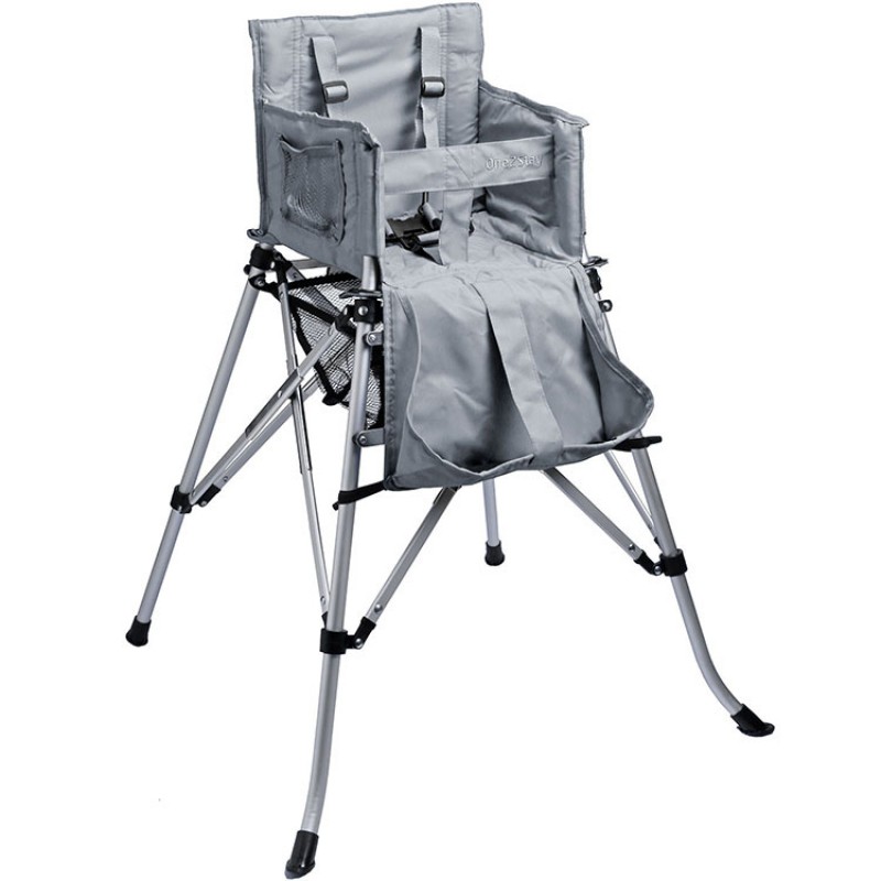 Chaise haute pliante nomade One2Stay grise FemStar