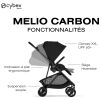 Poussette Citadine Ultra Légère Melio Carbon 2026 Magic Black Cybex Produit 4