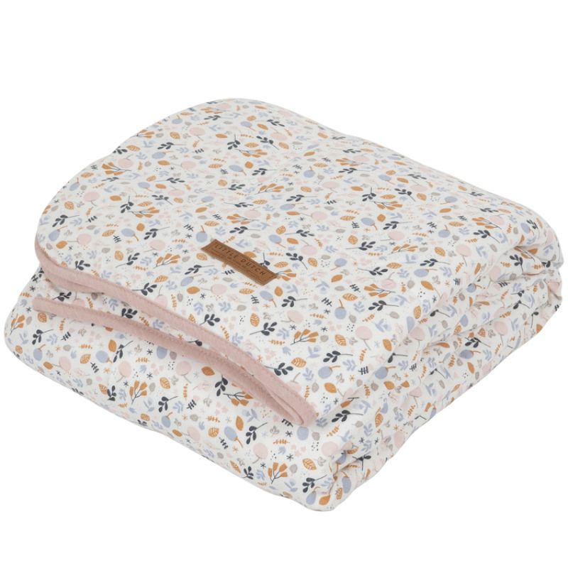Couverture bébé pure & soft Spring flowers (70 x 100 cm) Little Dutch