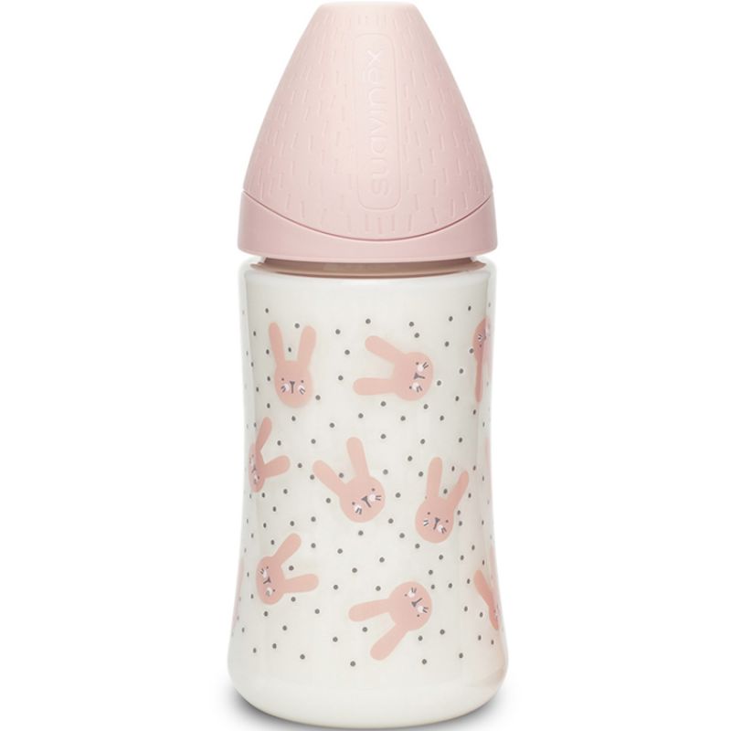 Biberon Hygge Baby lapin rose (270 ml) Suavinex