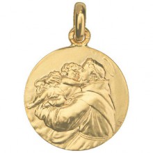 Médaille Saint Antoine de Padoue (or jaune 750°)  par Monnaie de Paris
