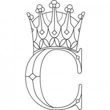 Gravure d'initiale Royale sur couvert Christofle  par Christofle