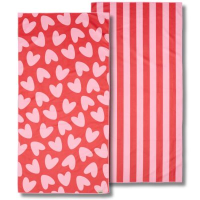 Serviette microfibre Rose-Rouge (70 x 140 cm) Atelier Wagram