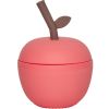 Tasse en silicone avec paille Pomme cherry - OYOY Mini