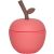 Variation Rouge, marron du produit Tasse en silicone avec paille Pomme cherry de la marque OYOY Mini