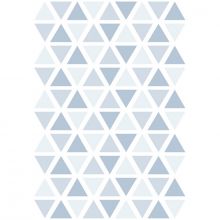 Stickers triangles sweet bleu (29,7 x 42 cm)  par Lilipinso