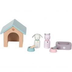 Niche chien et chat et accessoires en bois - Little Dutch