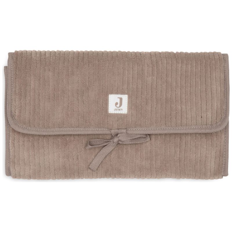 Tapis à langer nomade Cloudy Rib Milky Coffee Jollein Produit 1