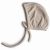 Variation Beige du produit Bonnet de naissance à nouer Beige de la marque Mushie