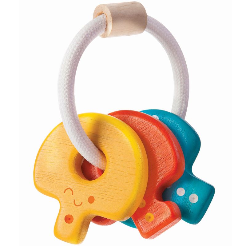 Hochet en bois clés Plan Toys