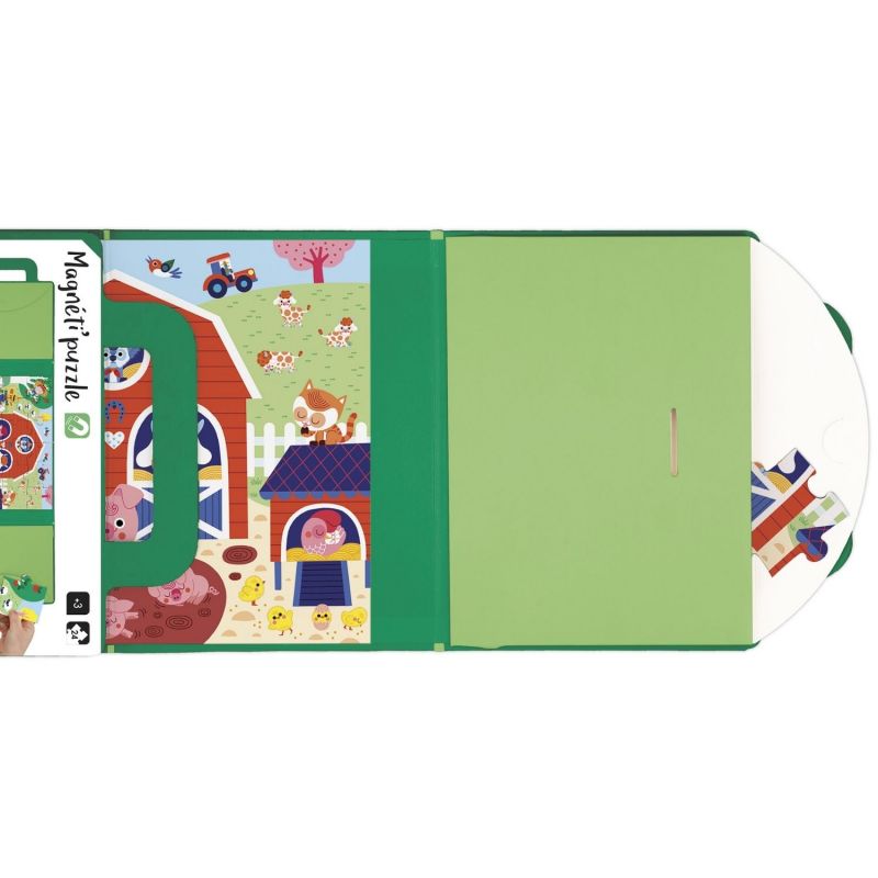 Puzzle magnétique Magneti'Puzzles Ferme (24 pièces) Janod Produit 2
