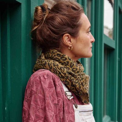 Lange Bianca Graou Olive (70 x 70 cm)