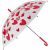 Variation Transparent, rouge du produit Parapluie Cœurs Rouges de la marque Atelier Wagram