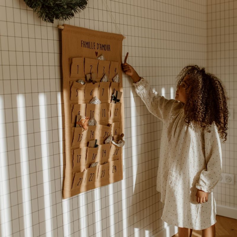 Calendrier de l'avent Gaze Camel (personnalisable) Atelier Wagram Ambiance 2