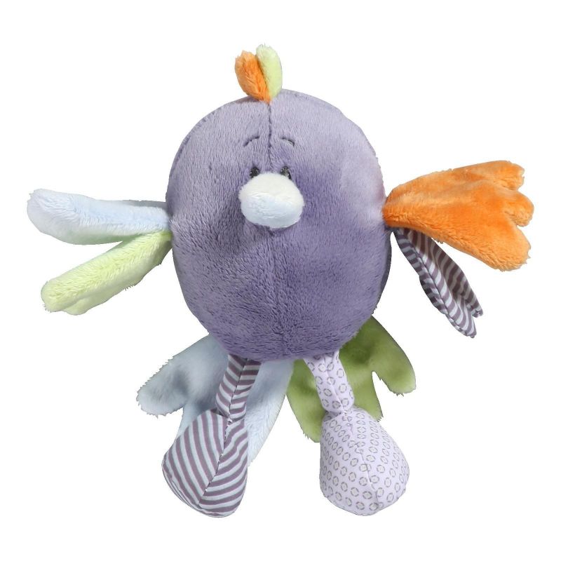 Peluche oiseau Robin mauve (15 cm) Noukie's