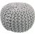 Variation Gris du produit Pouf enfant tricoté Lili gris (30 x 20 cm) de la marque Nattiot