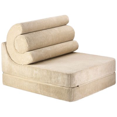 Chauffeuse Flipster Brown Sugar velours côtelé