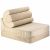 Variation Beige du produit Chauffeuse Flipster Brown Suger velours côtelé de la marque Wigiwama