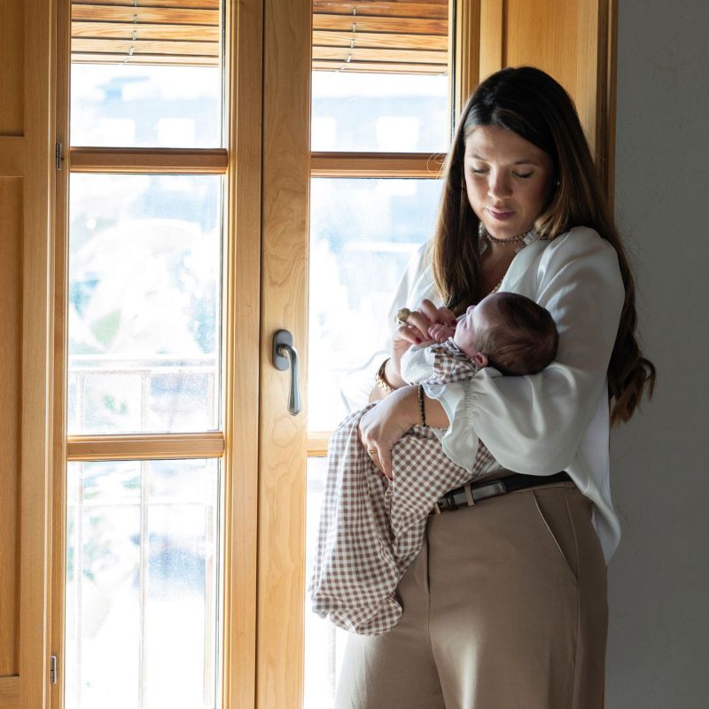 Gigoteuse Été Praliné Vichy Moka TOG 0,5 (1-4 mois) Walking Mum Ambiance 8