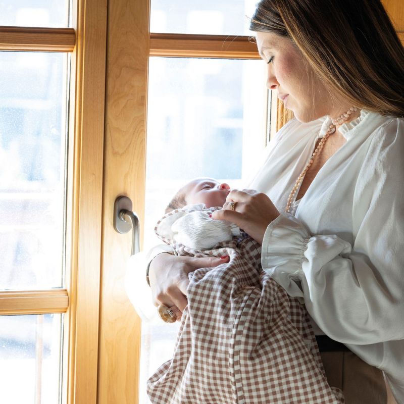 Gigoteuse Été Praliné Vichy Moka TOG 0,5 (1-4 mois) Walking Mum Ambiance 9