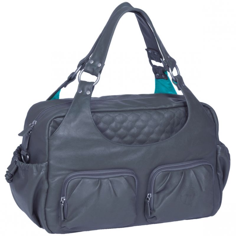 Sac à langer Tender Multipocket simili cuir acier Lässig