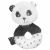 Variation Blanc, gris anthracite du produit Hochet peluche panda Chao Chao de la marque Sauthon