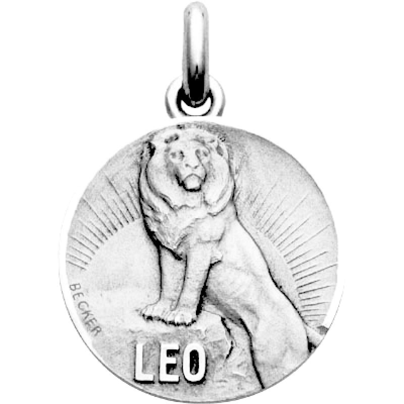 Médaille signe Lion (argent 925°) Becker