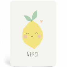 Carte Merci citron  par Zü